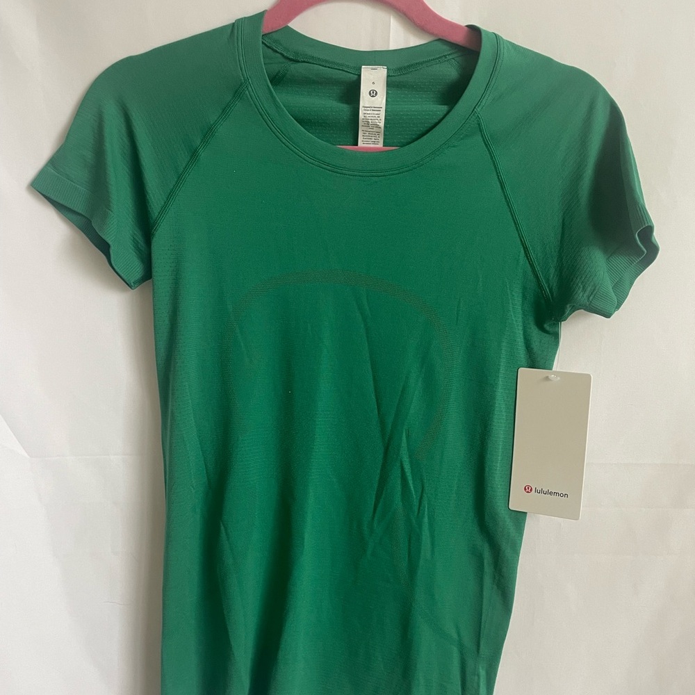 Lululemon swiftly tech 2.0 short sleeve shirt cascadia green SOLD OUT NWT size 6